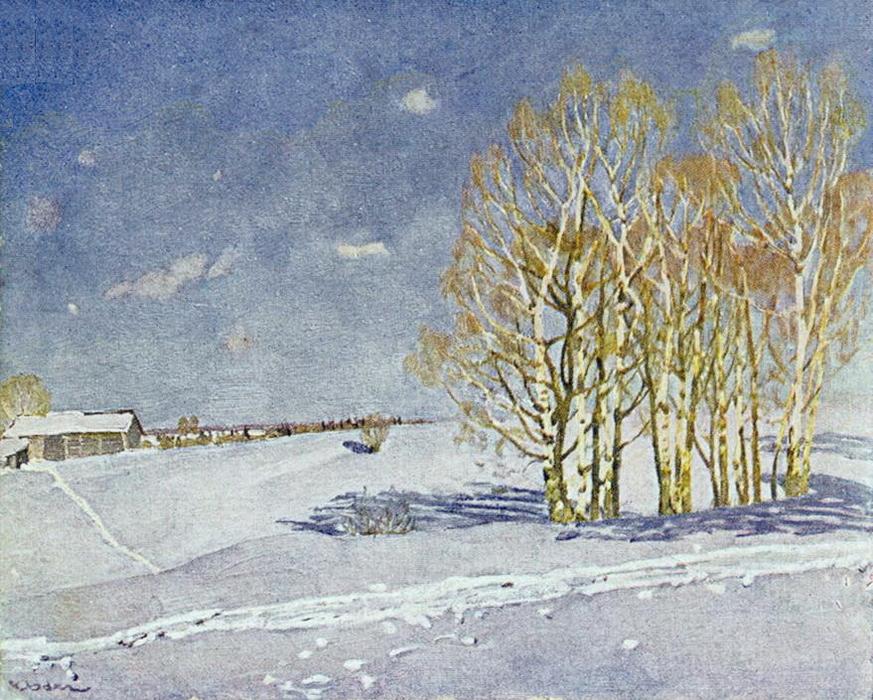 Wikioo.org – L'Enciclopedia delle Belle Arti - Pittura, Opere di Konstantin Yuon - il blu inverno giorno