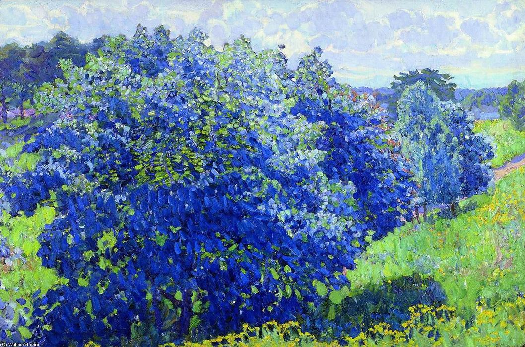 Wikioo.org - The Encyclopedia of Fine Arts - Painting, Artwork by Konstantin Yuon - The Blue Bush