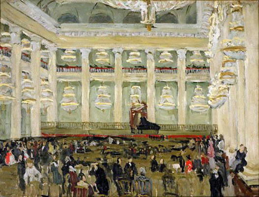 WikiOO.org - 백과 사전 - 회화, 삽화 Konstantin Yuon - In the Assembly of Nobility