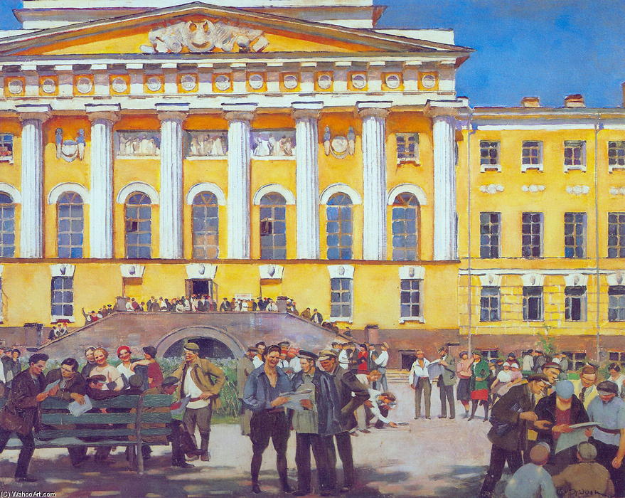 Wikioo.org – L'Enciclopedia delle Belle Arti - Pittura, Opere di Konstantin Yuon - Studenti