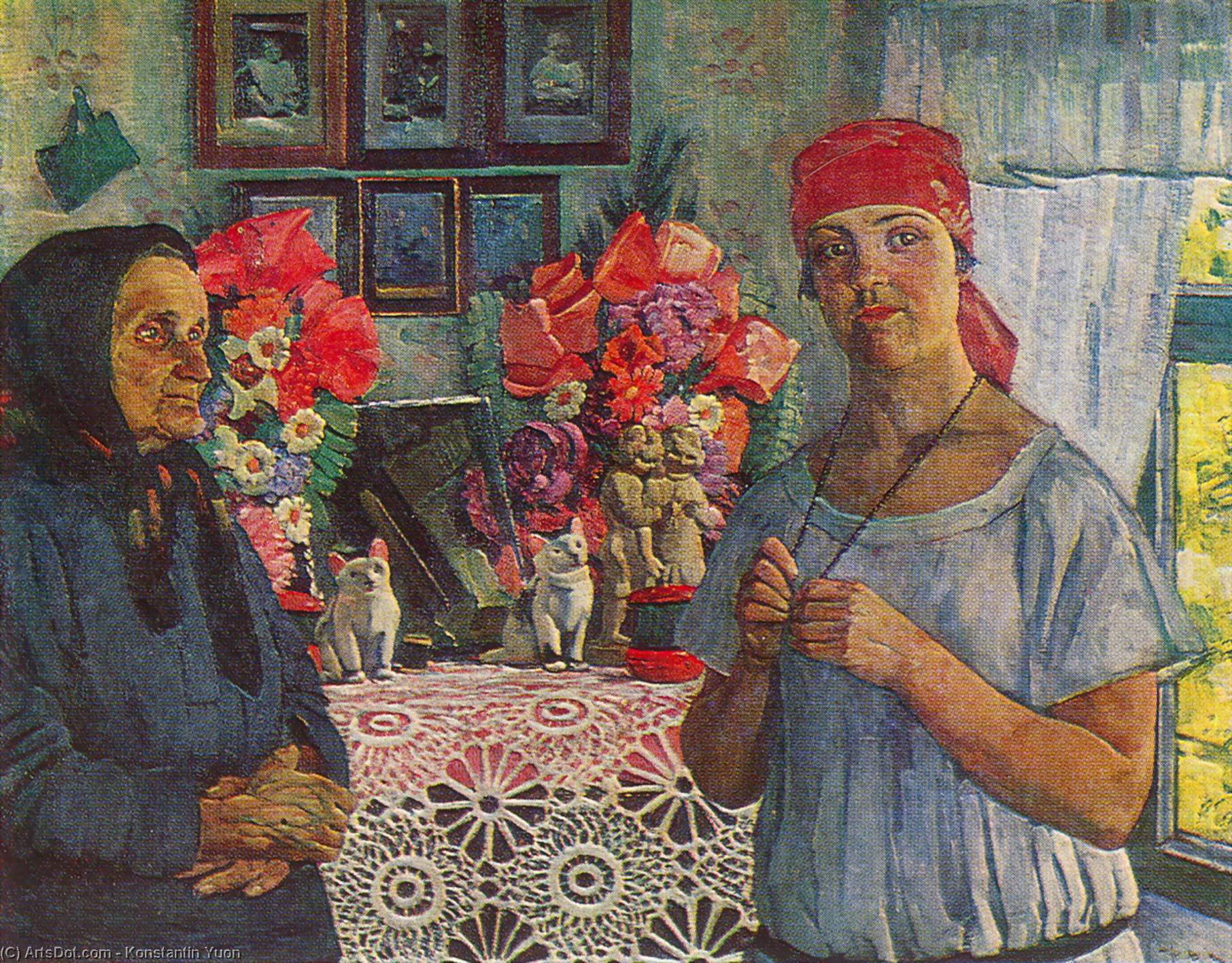 WikiOO.org - Encyclopedia of Fine Arts - Maleri, Artwork Konstantin Yuon - Disappearing Province