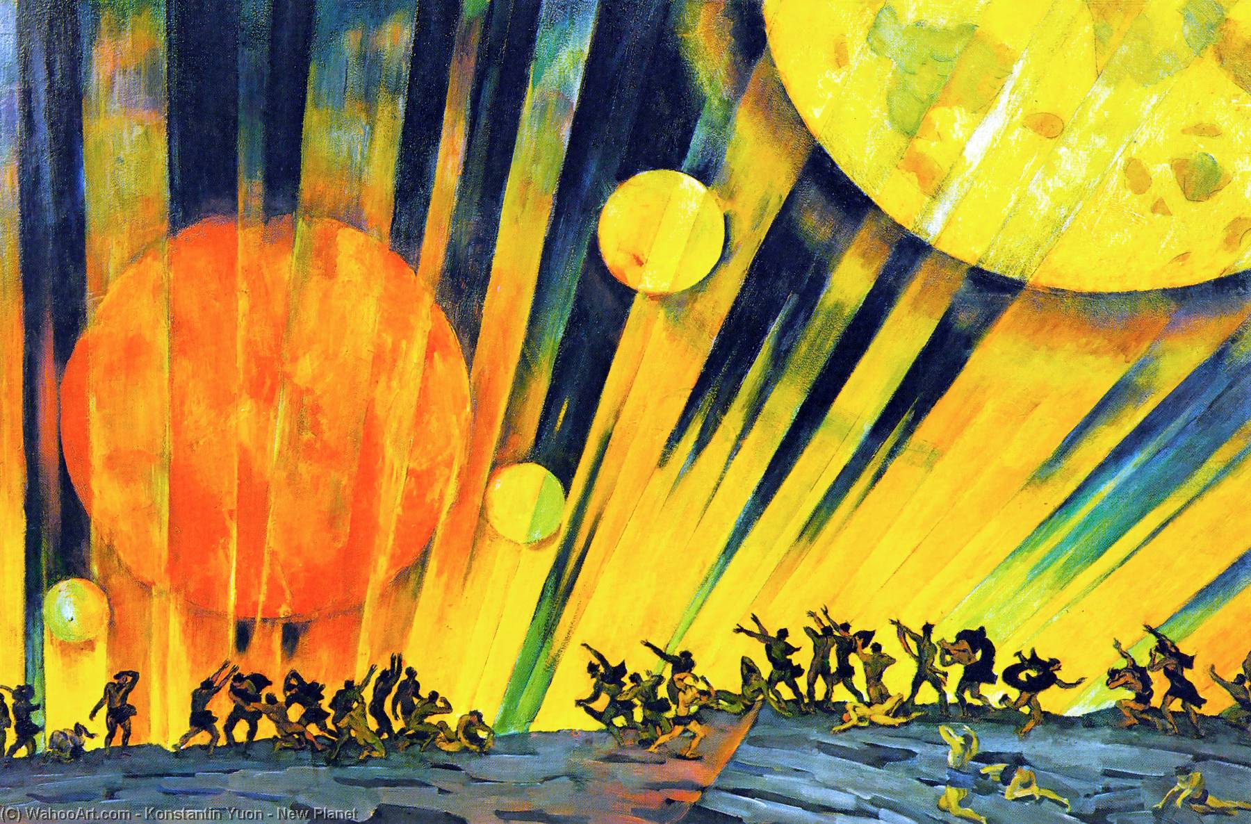 Wikioo.org - The Encyclopedia of Fine Arts - Painting, Artwork by Konstantin Yuon - New Planet