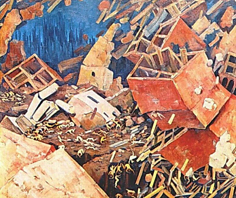 Wikioo.org - The Encyclopedia of Fine Arts - Painting, Artwork by Konstantin Yuon - The Symphony of Action