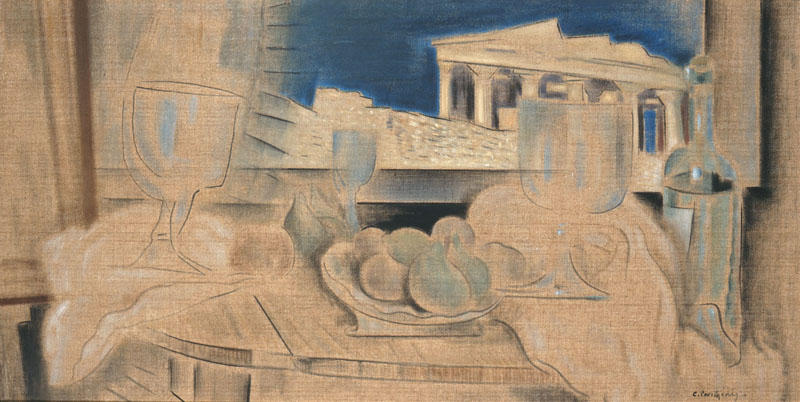 WikiOO.org - Енциклопедія образотворчого мистецтва - Живопис, Картини
 Konstantinos Parthenis - Still Life with Acropolis in the Background