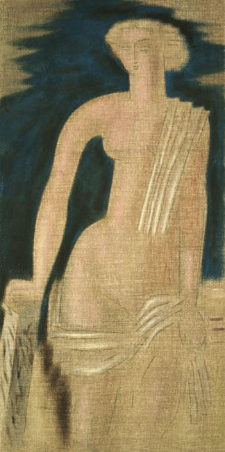 Wikioo.org – L'Encyclopédie des Beaux Arts - Peinture, Oeuvre de Konstantinos Parthenis - Figure de l Antiquité grecque (diptyque)