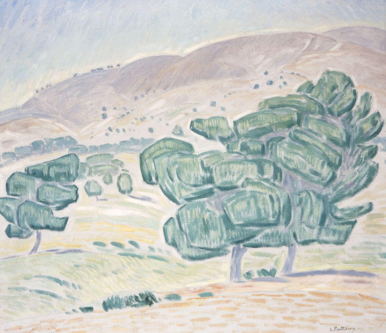 Wikioo.org - The Encyclopedia of Fine Arts - Painting, Artwork by Konstantinos Parthenis - Pine Tree