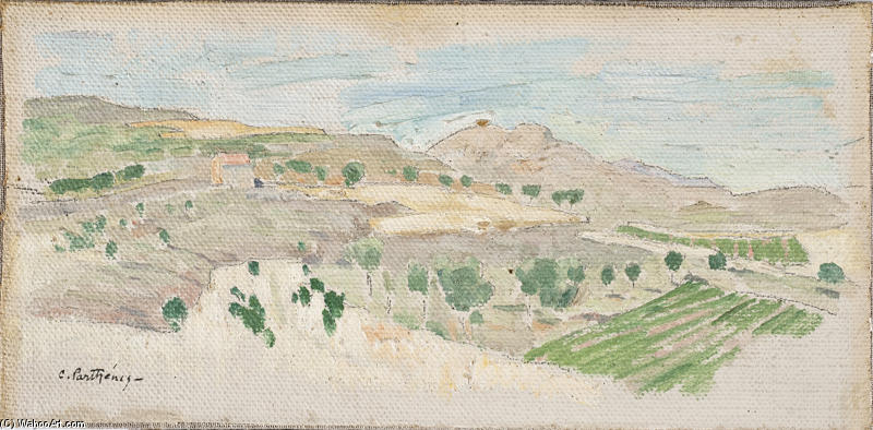 Wikioo.org - Die Enzyklopädie bildender Kunst - Malerei, Kunstwerk von Konstantinos Parthenis - Landschaft ein