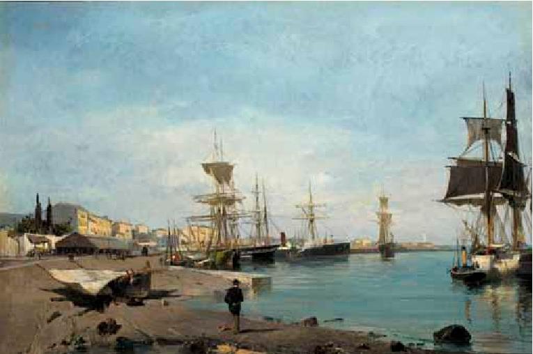 Wikioo.org - The Encyclopedia of Fine Arts - Painting, Artwork by Konstantinos Volanakis - Admiring the ships