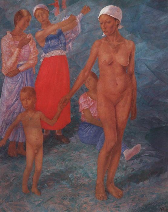 Wikioo.org - The Encyclopedia of Fine Arts - Painting, Artwork by Kuzma Petrov-Vodkin - Morning