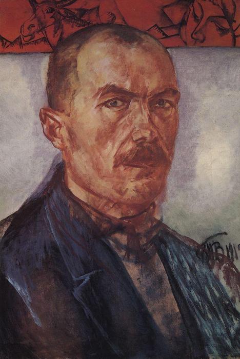 Wikioo.org - Bách khoa toàn thư về mỹ thuật - Vẽ tranh, Tác phẩm nghệ thuật Kuzma Petrov-Vodkin - Self-portrait