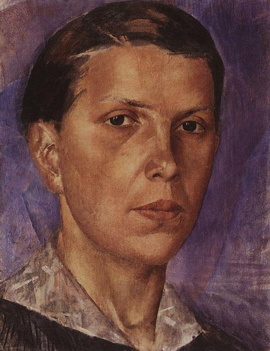 WikiOO.org - 백과 사전 - 회화, 삽화 Kuzma Petrov-Vodkin - Portrait of N.L.