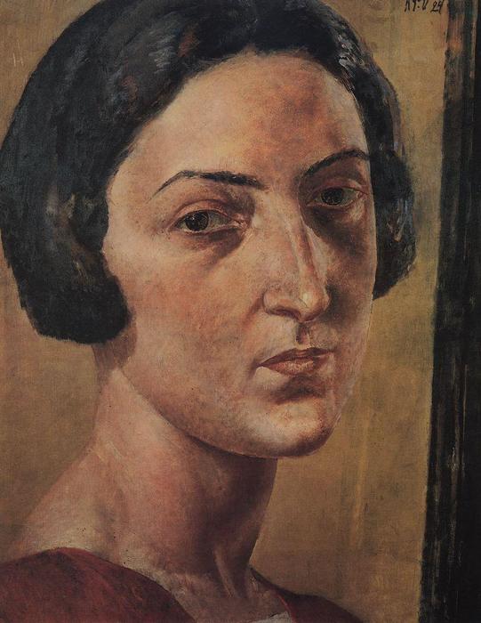 WikiOO.org - Енциклопедия за изящни изкуства - Живопис, Произведения на изкуството Kuzma Petrov-Vodkin - Portrait of M. Ehrenburg