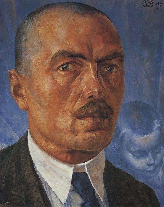 WikiOO.org - Enciklopedija dailės - Tapyba, meno kuriniai Kuzma Petrov-Vodkin - Self-portrait