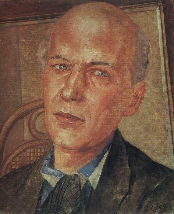 WikiOO.org - Enciklopedija dailės - Tapyba, meno kuriniai Kuzma Petrov-Vodkin - Portrait of Andrei Bely