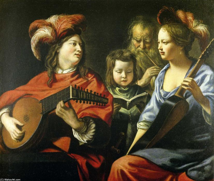 Wikioo.org - The Encyclopedia of Fine Arts - Painting, Artwork by Antoine (Brother) Le Nain - The Concert