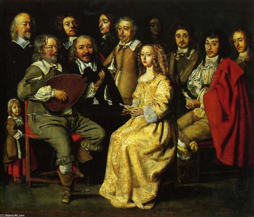 Wikioo.org - The Encyclopedia of Fine Arts - Painting, Artwork by Antoine (Brother) Le Nain - The Musical Meeting