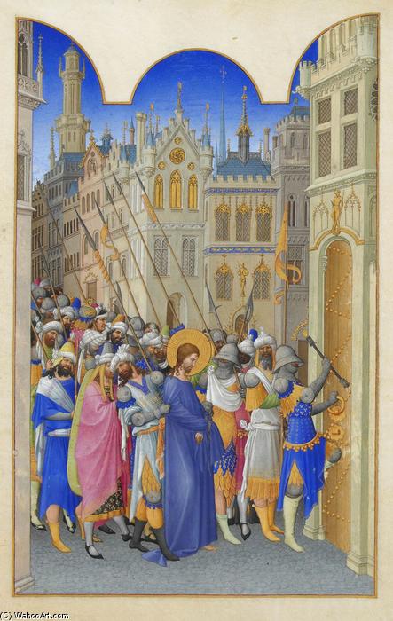 Wikioo.org - The Encyclopedia of Fine Arts - Painting, Artwork by Limbourg Brothers - Christ Led to the Praetorium