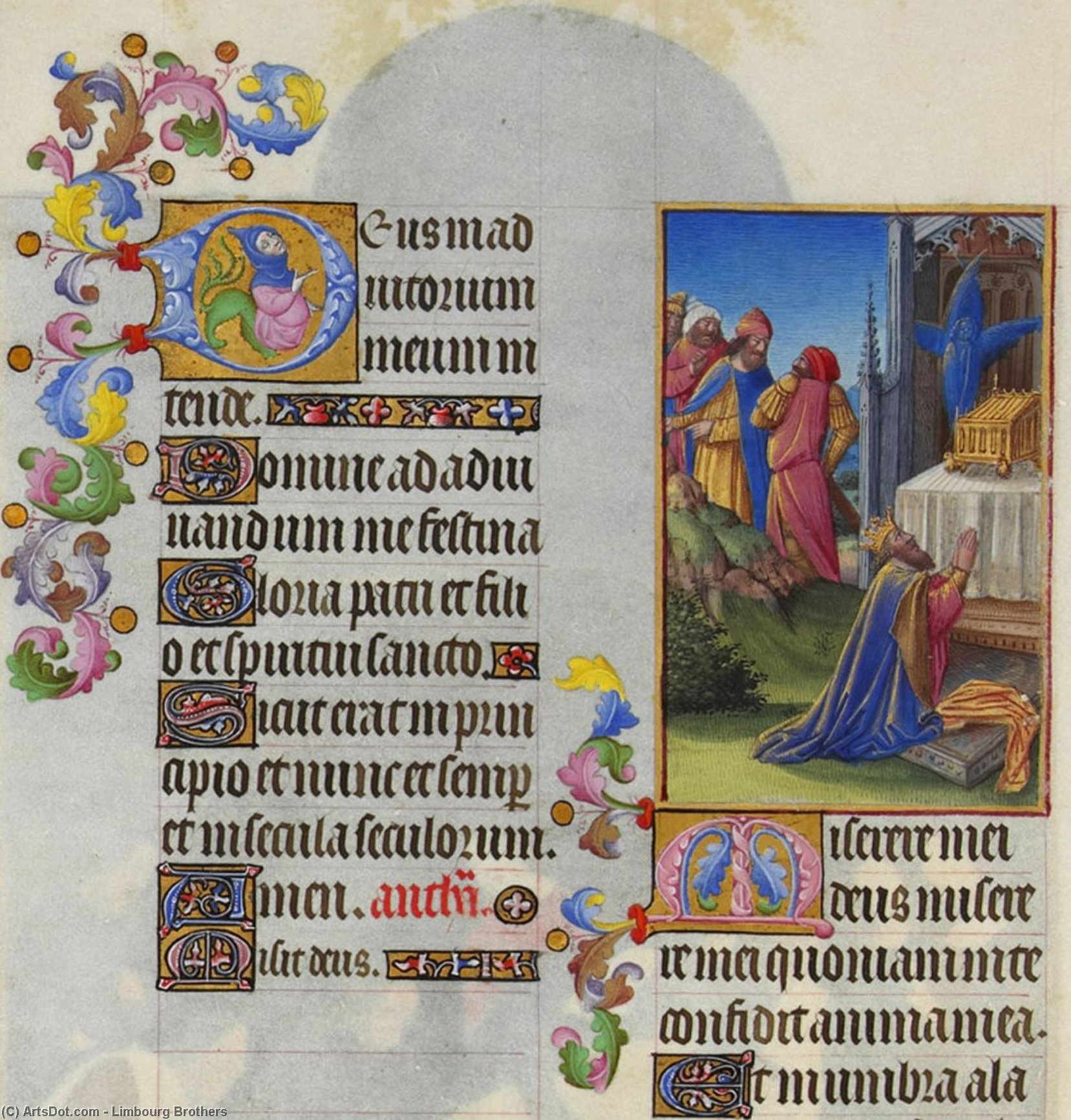 Wikioo.org - The Encyclopedia of Fine Arts - Painting, Artwork by Limbourg Brothers - Psalm LVI