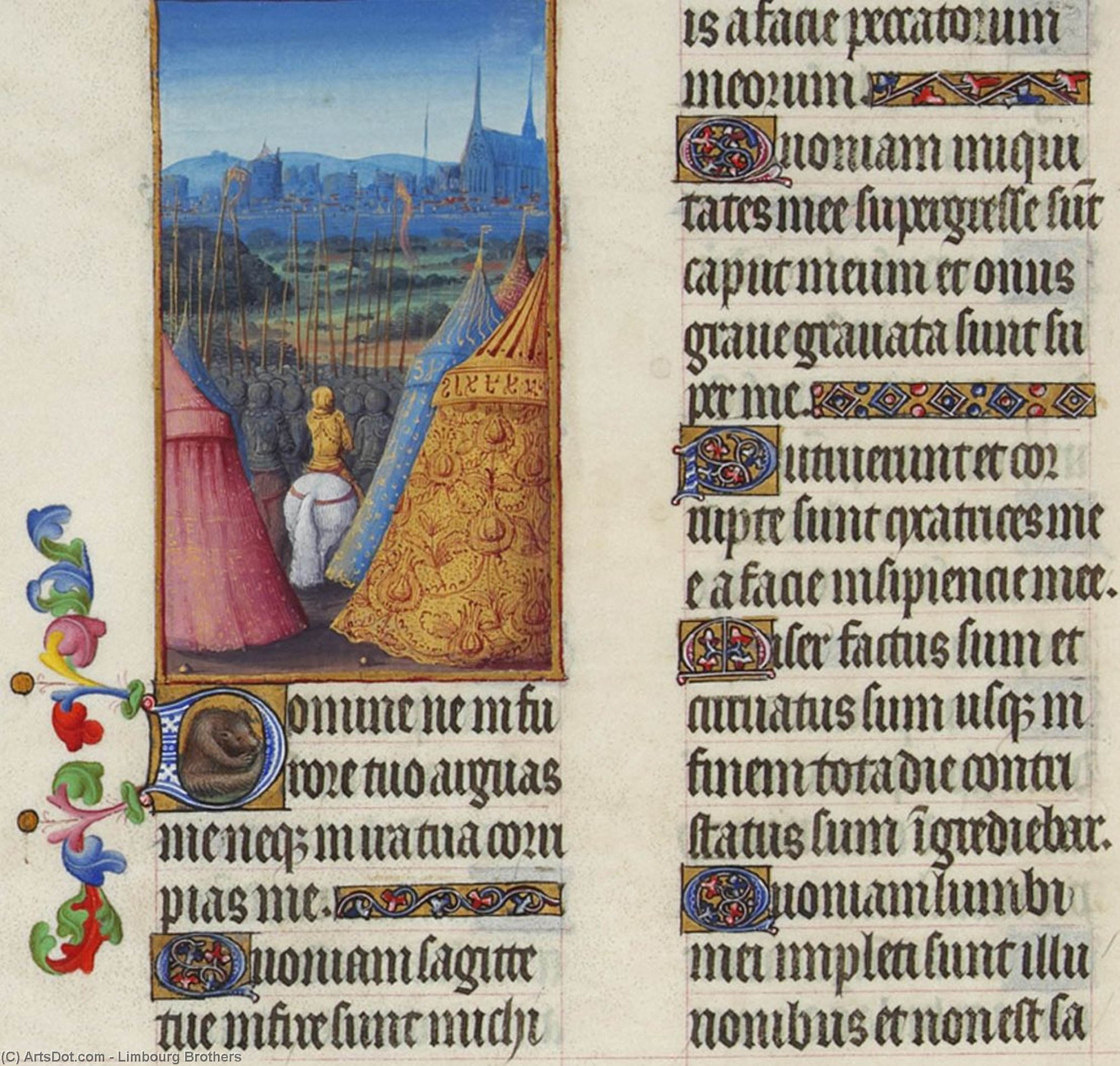 Wikioo.org - The Encyclopedia of Fine Arts - Painting, Artwork by Limbourg Brothers - Psalm XXXVII