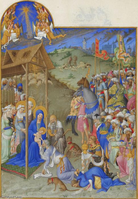 Wikioo.org - The Encyclopedia of Fine Arts - Painting, Artwork by Limbourg Brothers - The Adoration of the Magi
