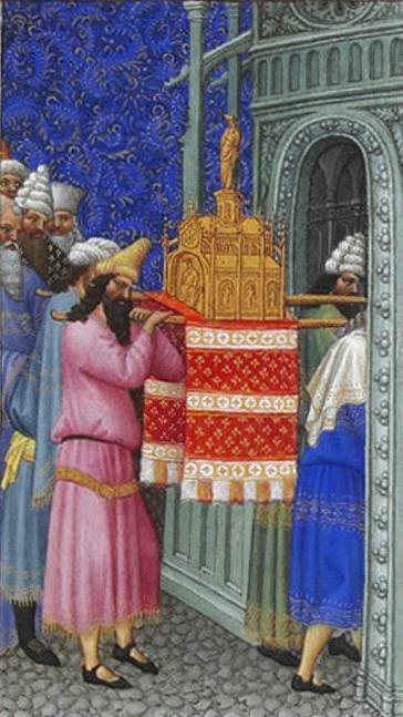 Wikioo.org - The Encyclopedia of Fine Arts - Painting, Artwork by Limbourg Brothers - The Ark of God Carried into the Temple
