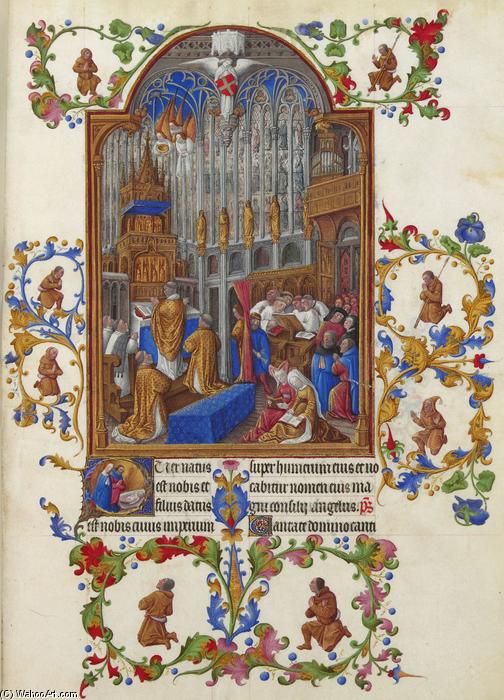 WikiOO.org - Encyclopedia of Fine Arts - Maleri, Artwork Limbourg Brothers - The Christmas Mass