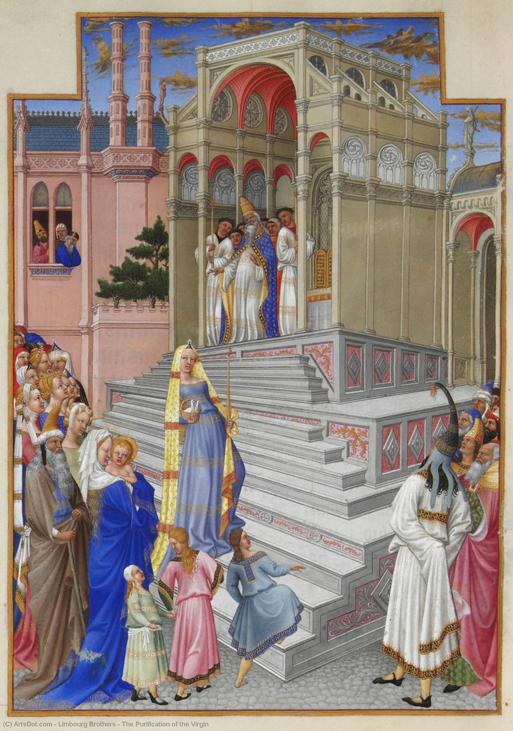 Wikioo.org - The Encyclopedia of Fine Arts - Painting, Artwork by Limbourg Brothers - The Purification of the Virgin