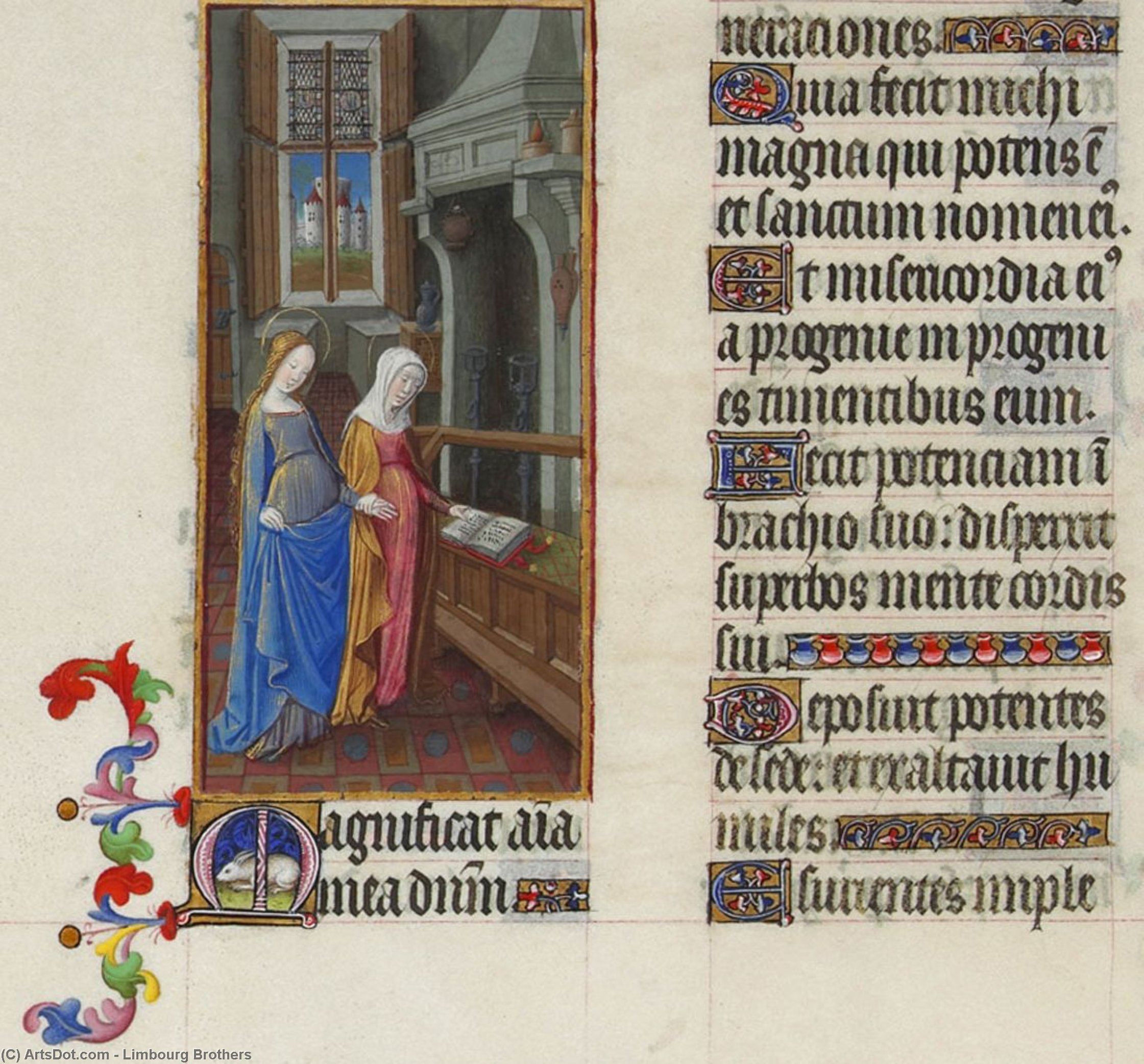 Wikioo.org - The Encyclopedia of Fine Arts - Painting, Artwork by Limbourg Brothers - The Visitation