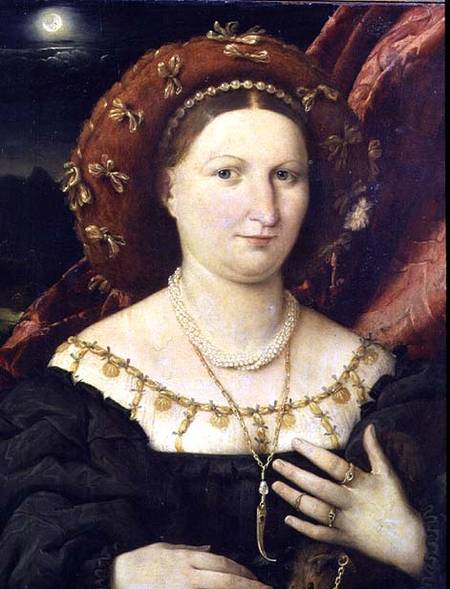 Wikioo.org - The Encyclopedia of Fine Arts - Painting, Artwork by Lorenzo Lotto - Portrait of Lucina Brembati