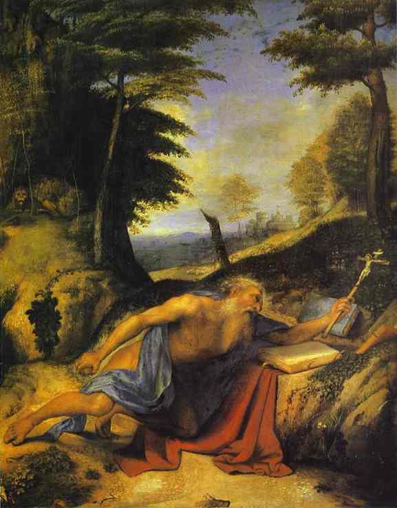 WikiOO.org - Encyclopedia of Fine Arts - Maľba, Artwork Lorenzo Lotto - St. Jerome in the Desert