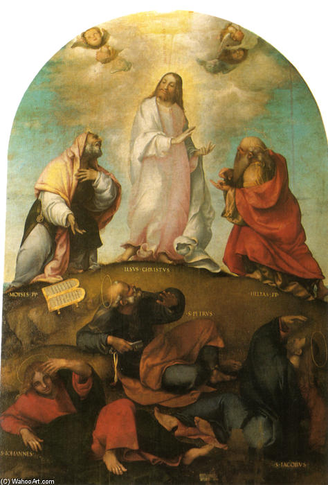 Wikioo.org - The Encyclopedia of Fine Arts - Painting, Artwork by Lorenzo Lotto - The Transfiguration of Christ