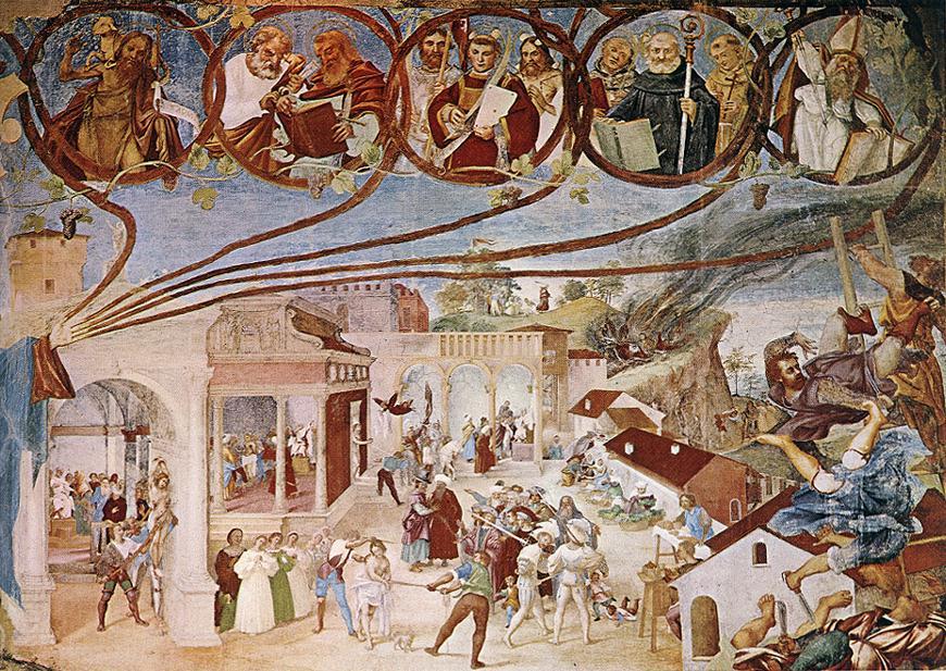 WikiOO.org - Enciklopedija dailės - Tapyba, meno kuriniai Lorenzo Lotto - Stories of St Barbara