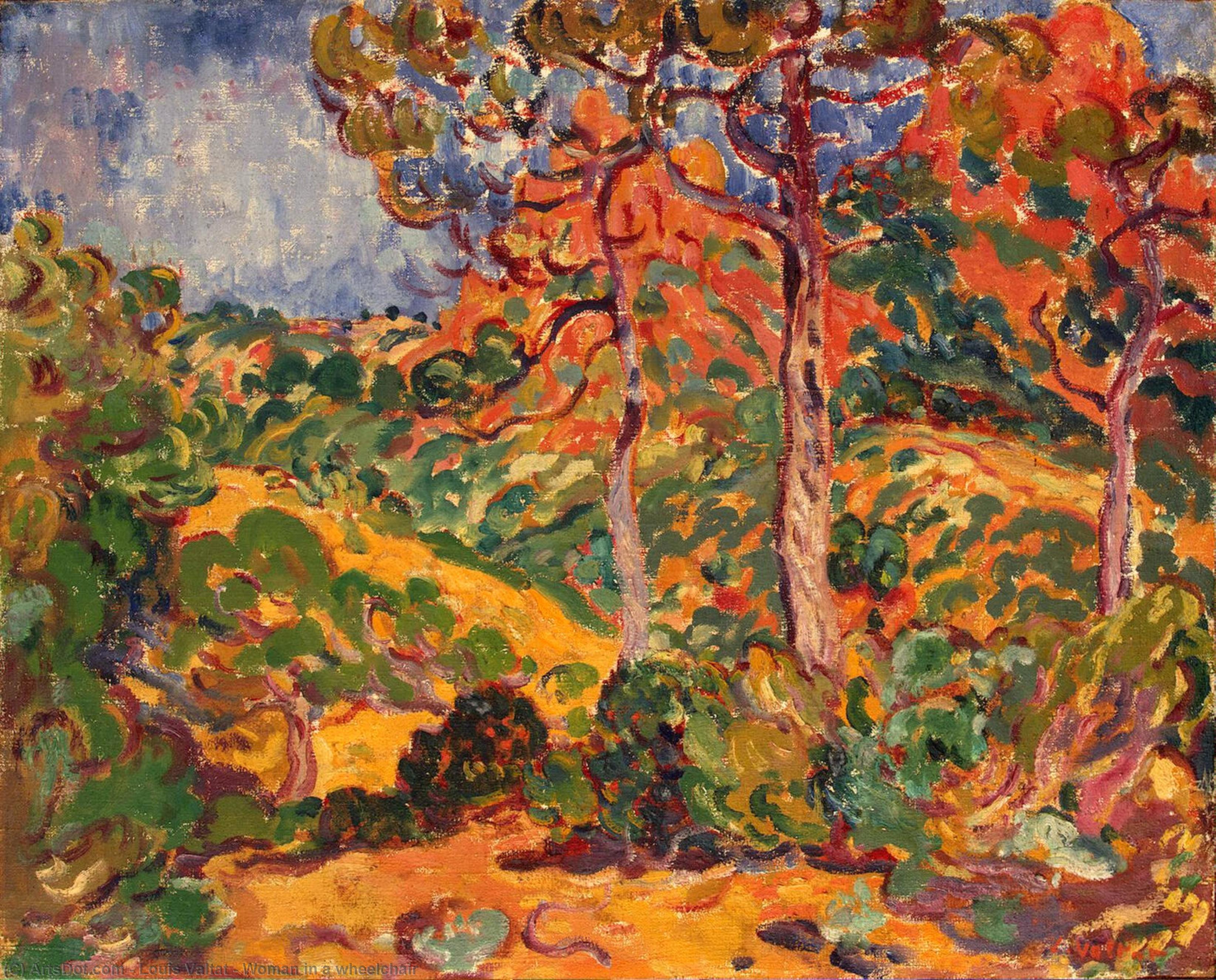 Wikioo.org - The Encyclopedia of Fine Arts - Painting, Artwork by Louis Valtat - Woman in a wheelchair