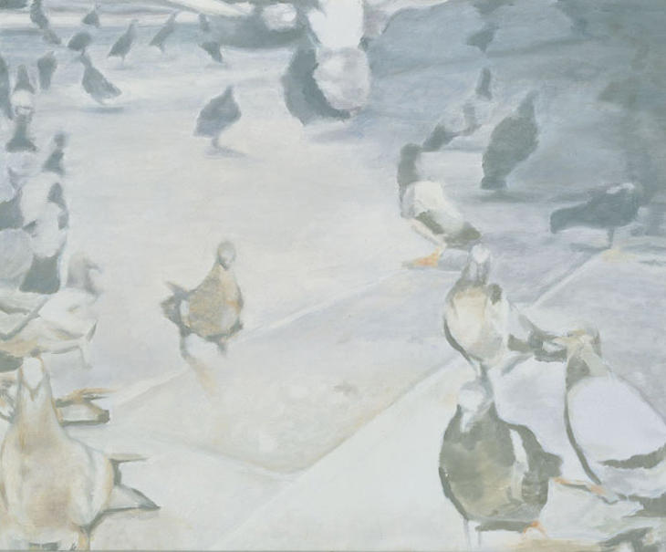 WikiOO.org - Encyclopedia of Fine Arts - Lukisan, Artwork Luc Tuymans - Pigeons