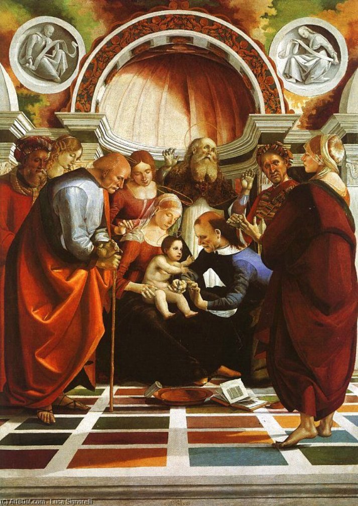 Wikioo.org – L'Enciclopedia delle Belle Arti - Pittura, Opere di Luca Signorelli - La Circoncisione