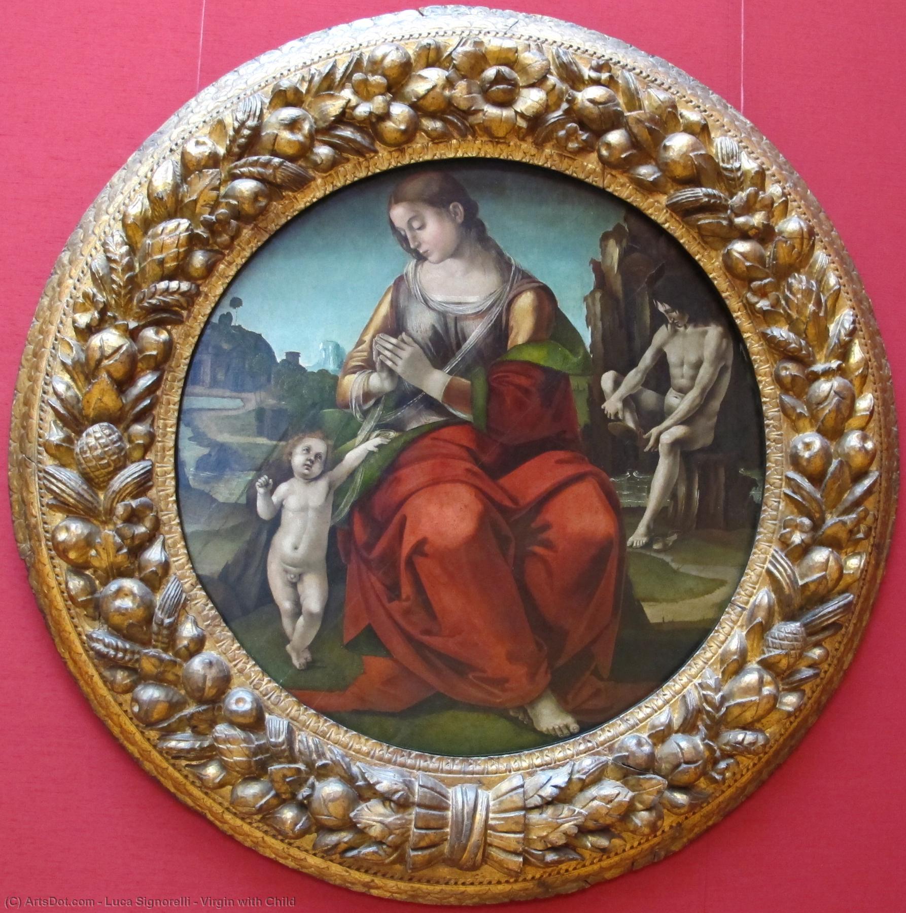 WikiOO.org - Enciclopedia of Fine Arts - Pictura, lucrări de artă Luca Signorelli - Virgin with Child