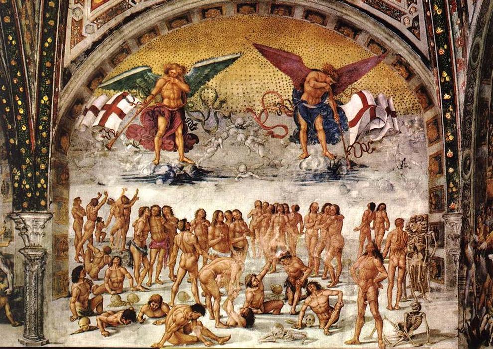 Wikioo.org - The Encyclopedia of Fine Arts - Painting, Artwork by Luca Signorelli - Resurrection of the Dead