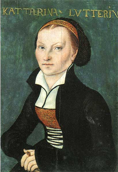 Wikioo.org - The Encyclopedia of Fine Arts - Painting, Artwork by Lucas Cranach The Elder - Katharina Luther
