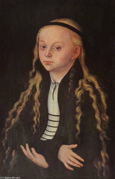 Wikioo.org - The Encyclopedia of Fine Arts - Painting, Artwork by Lucas Cranach The Elder - Portrait of a Young Girl (Magdalena Luther)