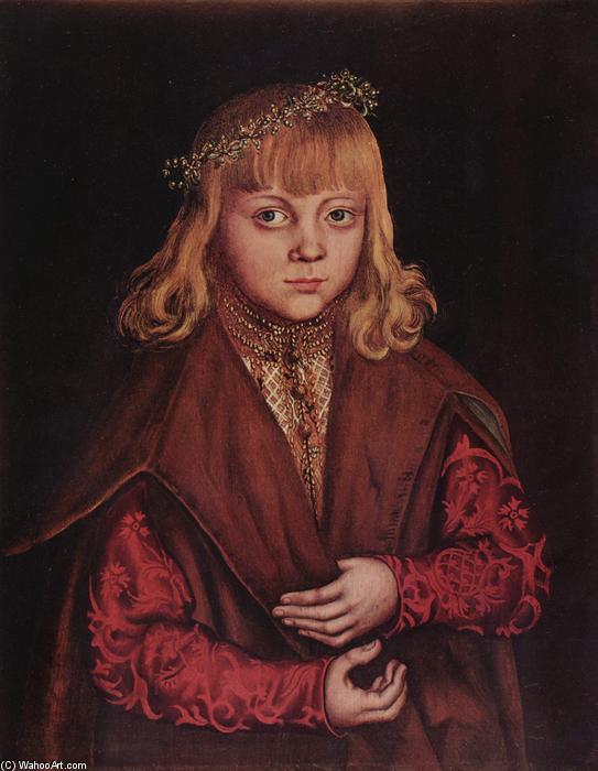 Wikioo.org - The Encyclopedia of Fine Arts - Painting, Artwork by Lucas Cranach The Elder - Portrait of a Saxon Prince