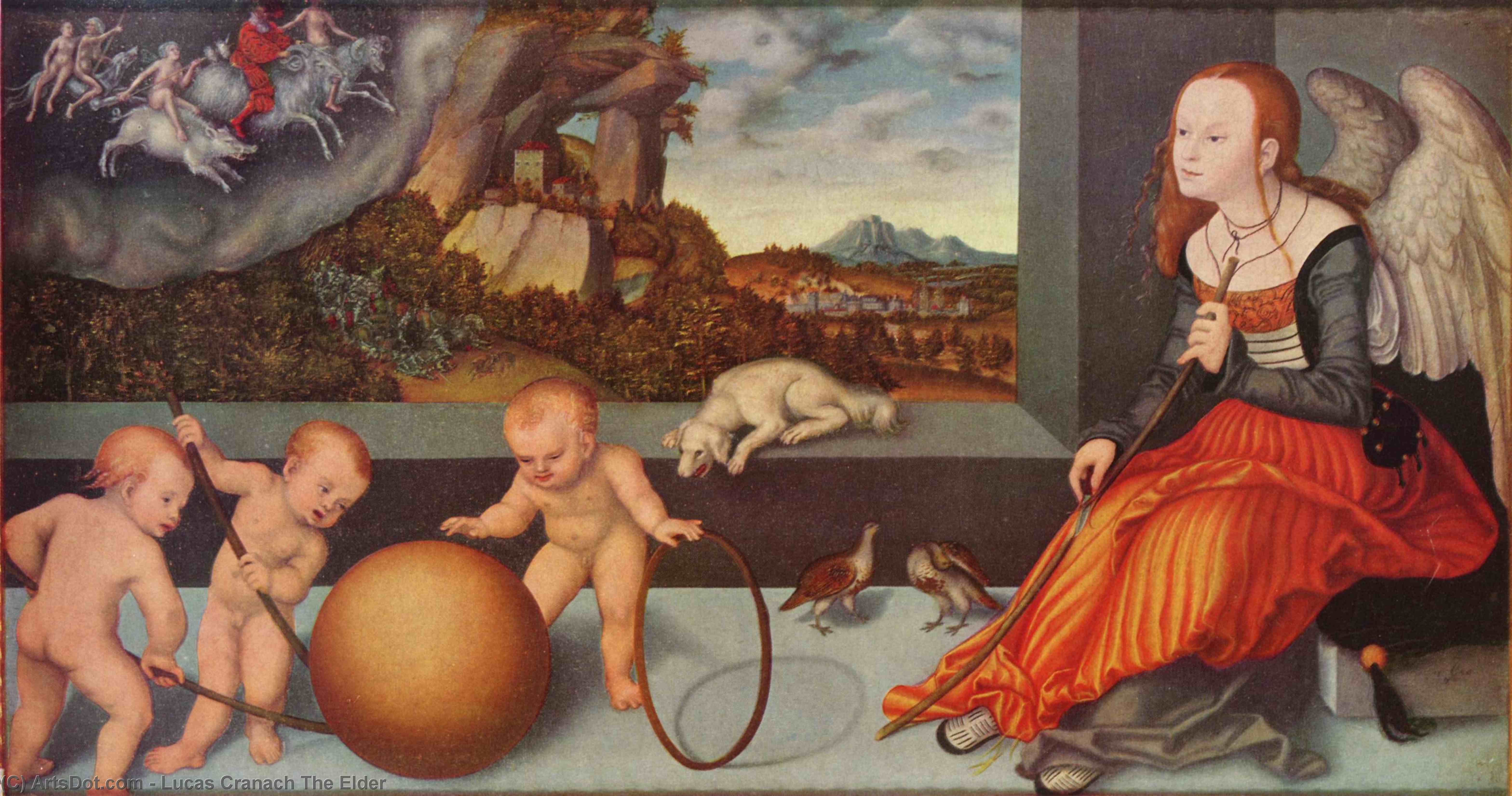 Wikioo.org – La Enciclopedia de las Bellas Artes - Pintura, Obras de arte de Lucas Cranach The Elder - Melancolía