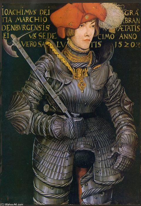 Wikioo.org - The Encyclopedia of Fine Arts - Painting, Artwork by Lucas Cranach The Elder - Portrait of Joachim II