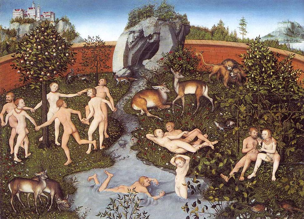 Wikioo.org - The Encyclopedia of Fine Arts - Painting, Artwork by Lucas Cranach The Elder - The Golden Age