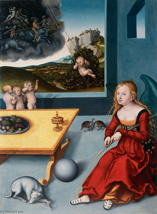 WikiOO.org - Encyclopedia of Fine Arts - Maleri, Artwork Lucas Cranach The Elder - Melancholy