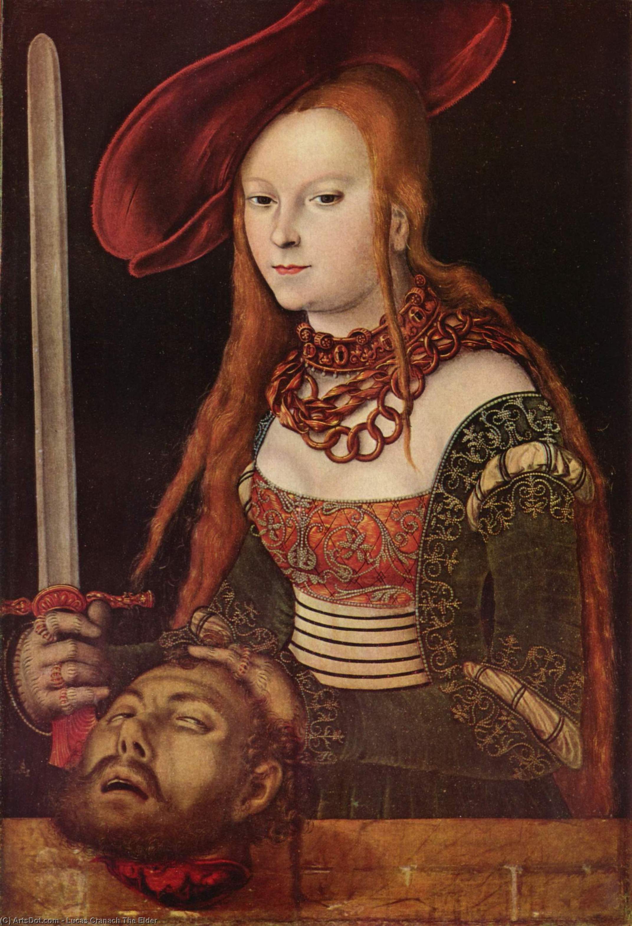 WikiOO.org - Enciclopédia das Belas Artes - Pintura, Arte por Lucas Cranach The Elder - Judith