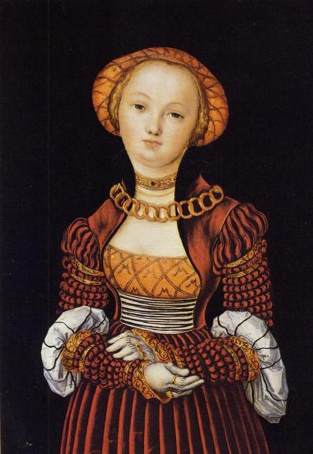 Wikioo.org - The Encyclopedia of Fine Arts - Painting, Artwork by Lucas Cranach The Elder - Magdalene von Sachsen