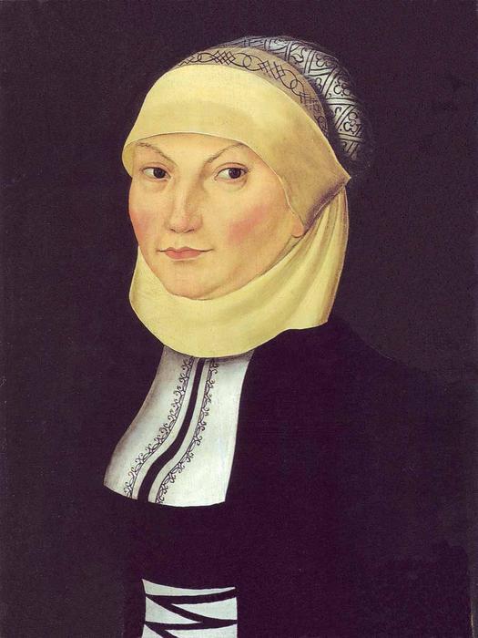 Wikioo.org - The Encyclopedia of Fine Arts - Painting, Artwork by Lucas Cranach The Elder - Katharina Luther