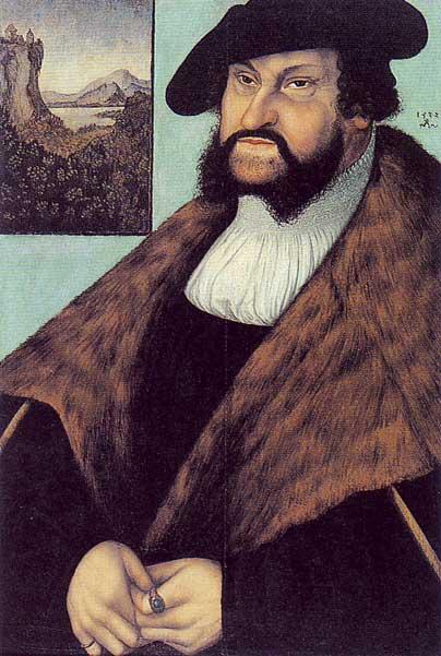 Wikioo.org - The Encyclopedia of Fine Arts - Painting, Artwork by Lucas Cranach The Elder - Johann Friedrich von Sachsen