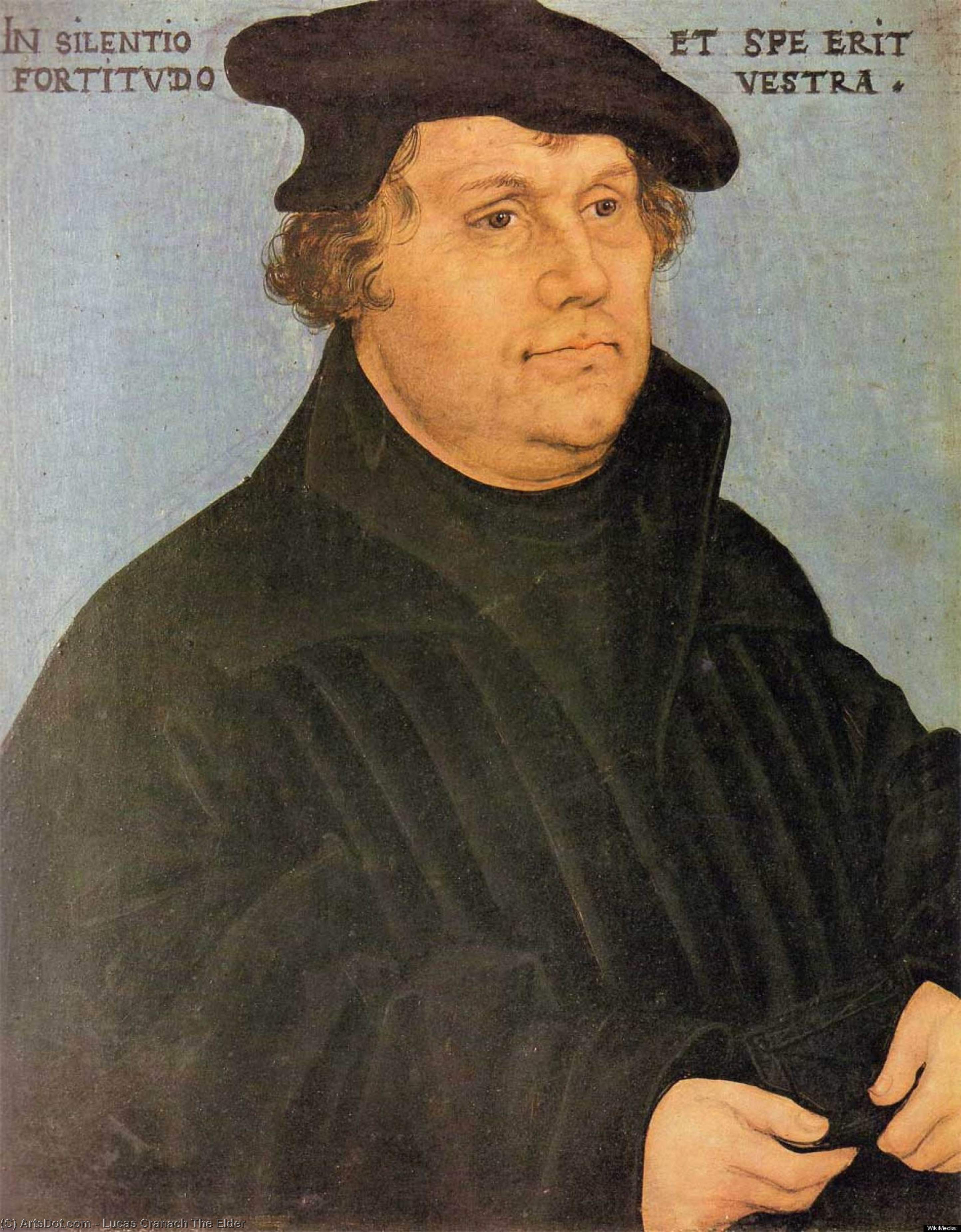 Wikioo.org - The Encyclopedia of Fine Arts - Painting, Artwork by Lucas Cranach The Elder - Martin Luther