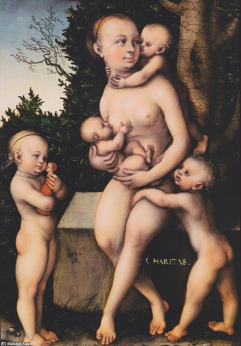 Wikioo.org - The Encyclopedia of Fine Arts - Painting, Artwork by Lucas Cranach The Elder - Charity